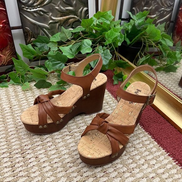 Korks Dawson Sedge Sandals in Brown Size 8 - Picture 3 of 14